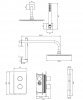 OMNIRES Termostatyczny system prysznicowy podtynkowy CONTOUR SYSCT11CR